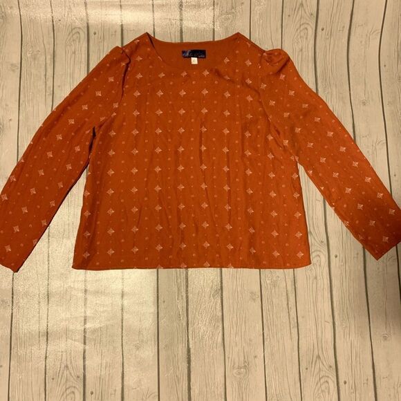 Francesca's Collections Tops - Francesca’s burnt orange top- large